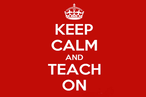 keep calm and teach on tile 1