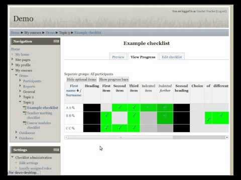 moodle checklist thumbnail image